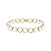 Clear Quartz Mini Gemstone Bead Bracelet 6 mm