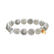 Cloudy Quartz Gemstone Bead Bracelet 8 mm