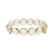 Crystal Faceted Gemstone Bead Bracelet 10 mm