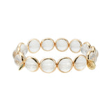 Crystal Faceted Gemstone Bead Bracelet 10 mm