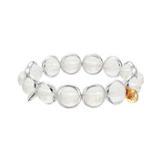 Crystal Faceted Gemstone Bead Bracelet 10 mm