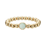 Green Angelite Single Gemstone Bead Bracelet 8 mm