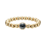 Hematite Single Gemstone Bead Bracelet 8 mm