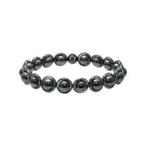 Hematite Gemstone Beaded Bracelet (men's) 8 mm