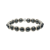 Hematite Gemstone Beaded Bracelet (men's) 8 mm