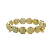 Honey Jade Gemstone Bead Bracelet 10 mm