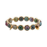 Indian Agate Polished Gemstone Bead Bracelet 8 mm
