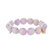 Kunzite Quartz Gemstone Bead Bracelet 10 mm