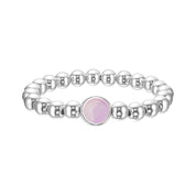 Kunzite Quartz Single Gemstone Bead Bracelet 8 mm