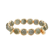 Labradorite Faceted Gemstone Bead Bracelet 8 mm