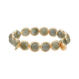 Labradorite Faceted Gemstone Bead Bracelet 8 mm