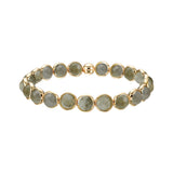 Labradorite Mini Faceted Gemstone Bead Bracelet 6 mm