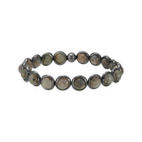 Labradorite Gemstone Beaded Bracelet (men's) 8 mm