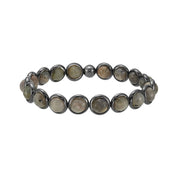 Labradorite Mini Faceted Gemstone Bead Bracelet 6 mm