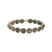 Labradorite Gemstone Beaded Bracelet (men's) 8 mm