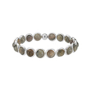 Labradorite Gemstone Beaded Bracelet (men's) 8 mm