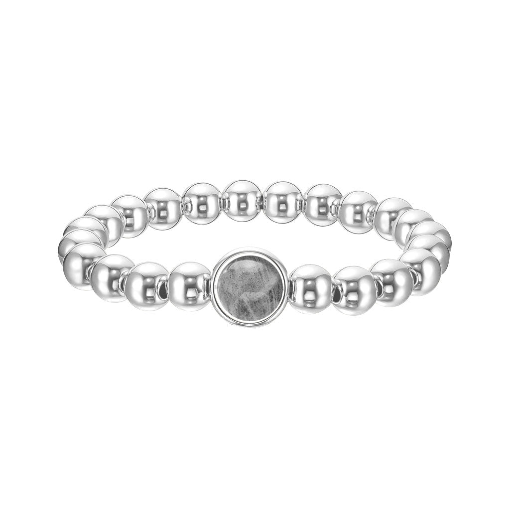 Labradorite Single Gemstone Bead Bracelet