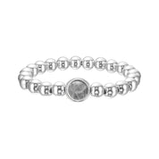 Labradorite Single Gemstone Bead Bracelet