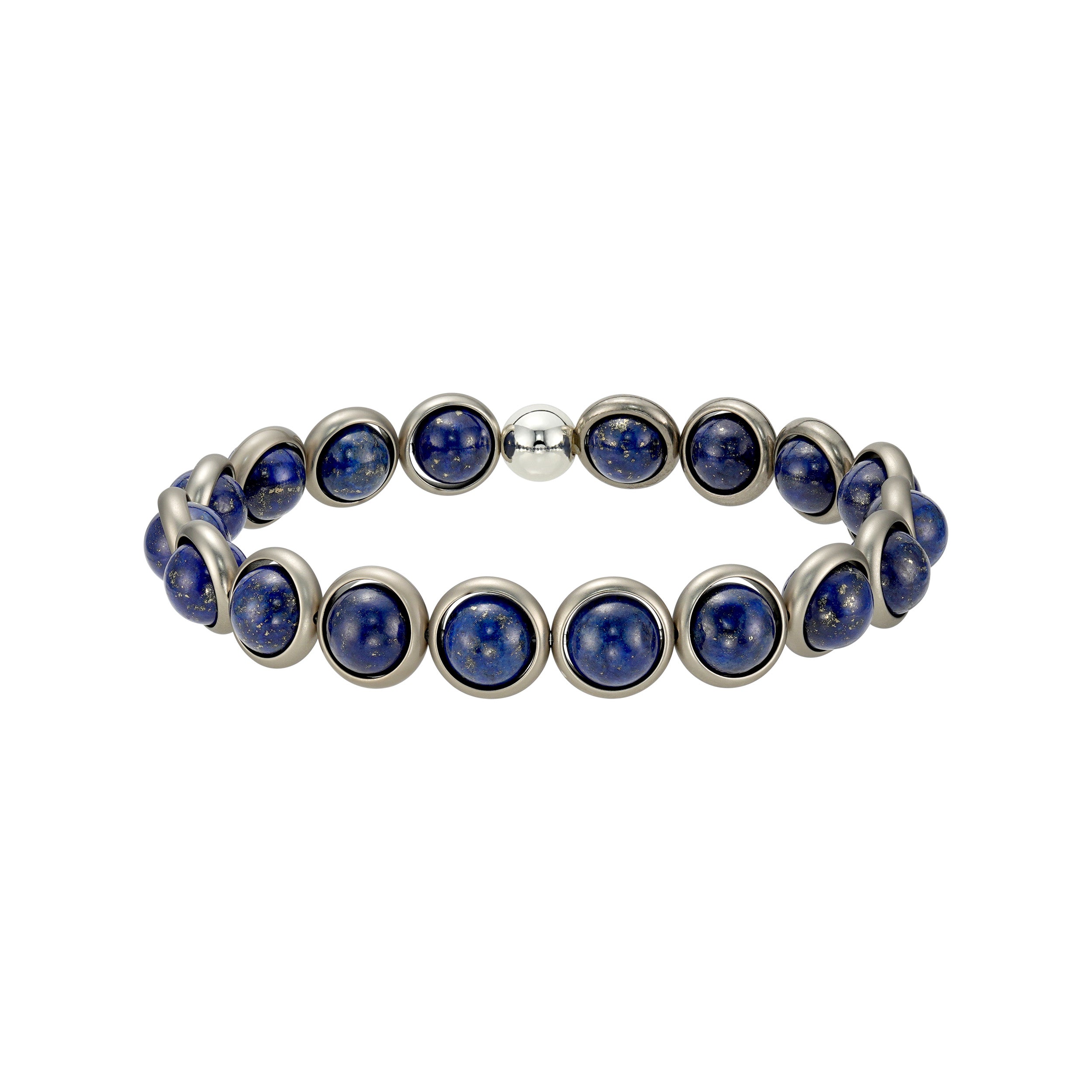 Lapis Gemstone Beaded Bracelet (men's)
