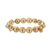 Lyn Gold or Silver Bead Bracelet 8 mm