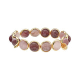 Madagascar Rose Quartz Polished Gemstone Bead Bracelet 10 mm