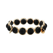 Matte Onyx Gemstone Bead Bracelet 10 mm