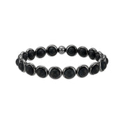 Matte Onyx Gemstone Beaded Bracelet (men's)