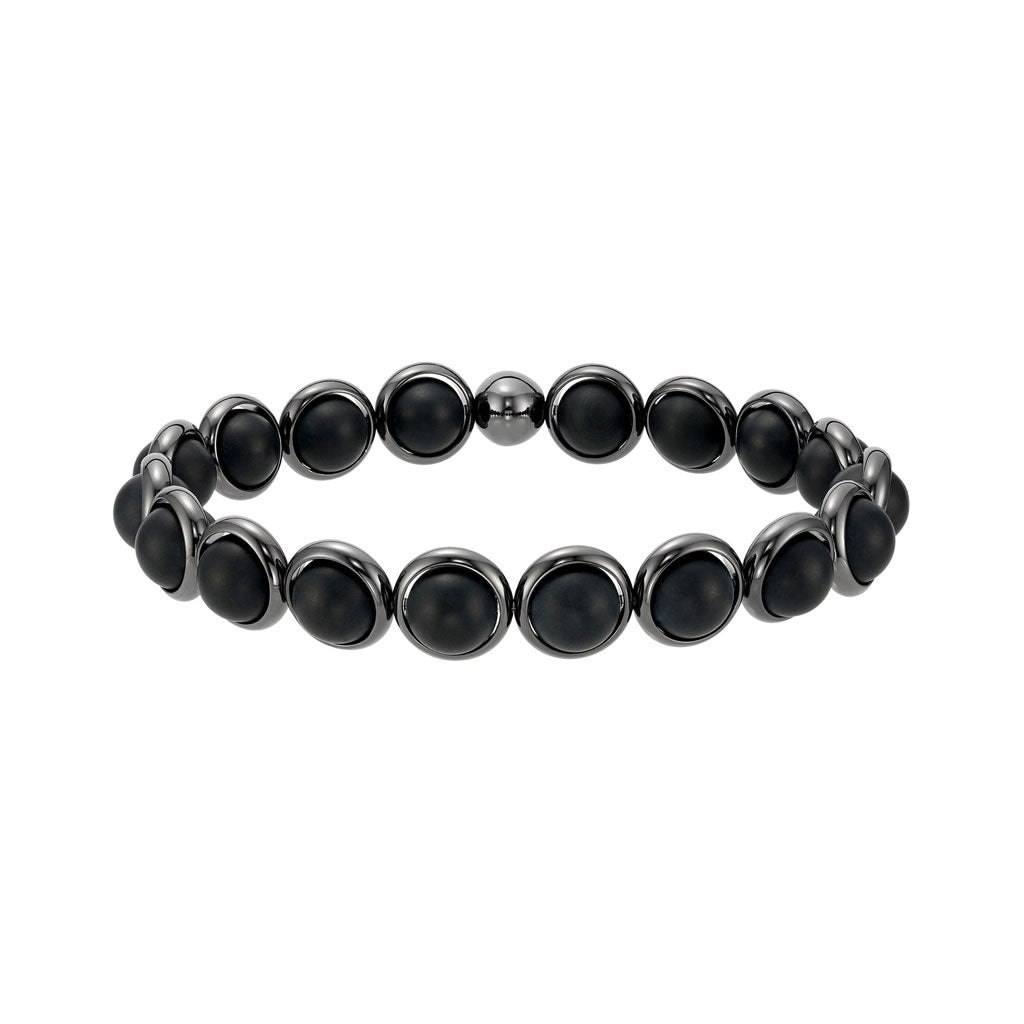 Matte Onyx Mini Gemstone Bead Bracelet 6 mm