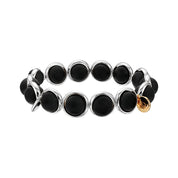 Matte Onyx Gemstone Bead Bracelet 10 mm