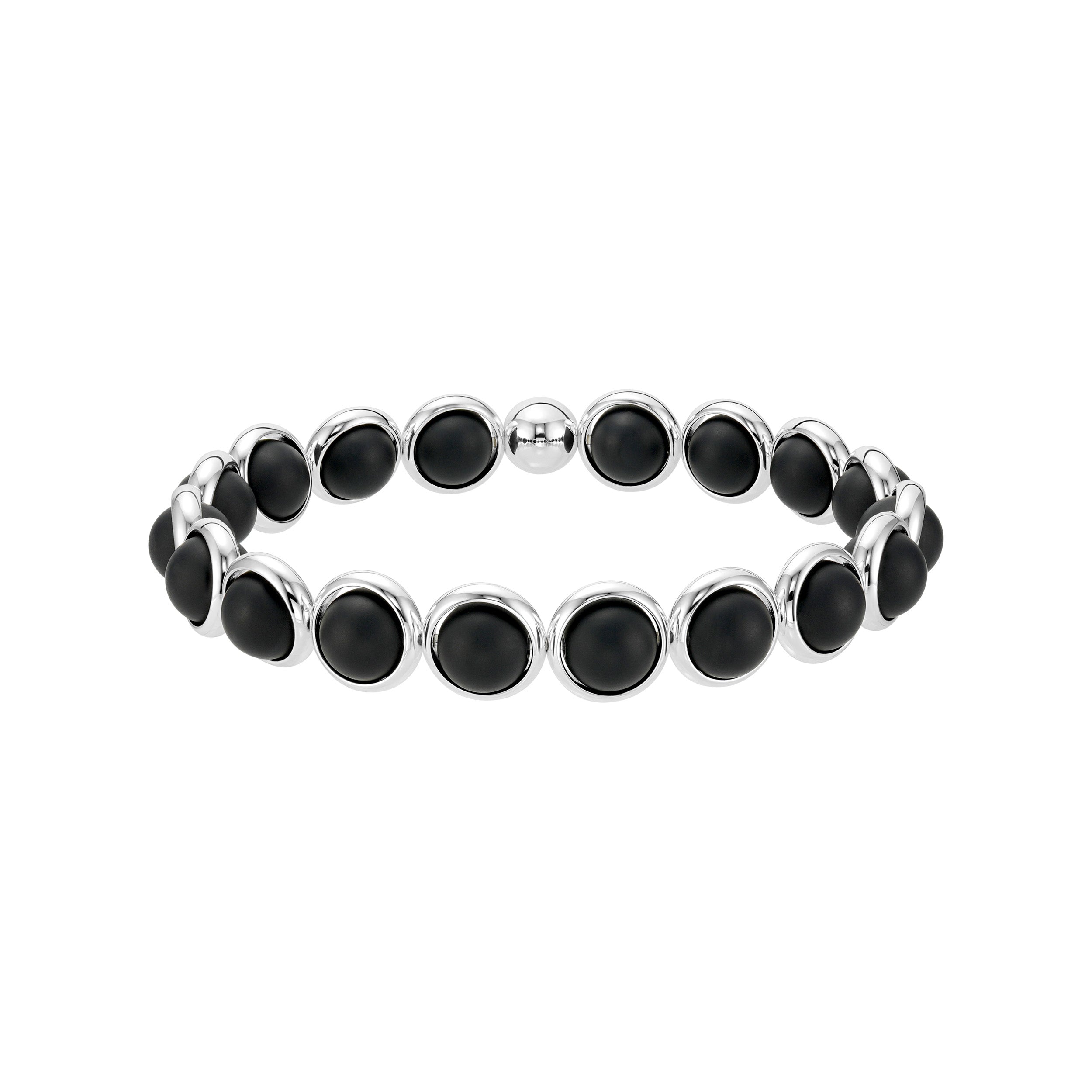 Matte Onyx Gemstone Beaded Bracelet (men's)