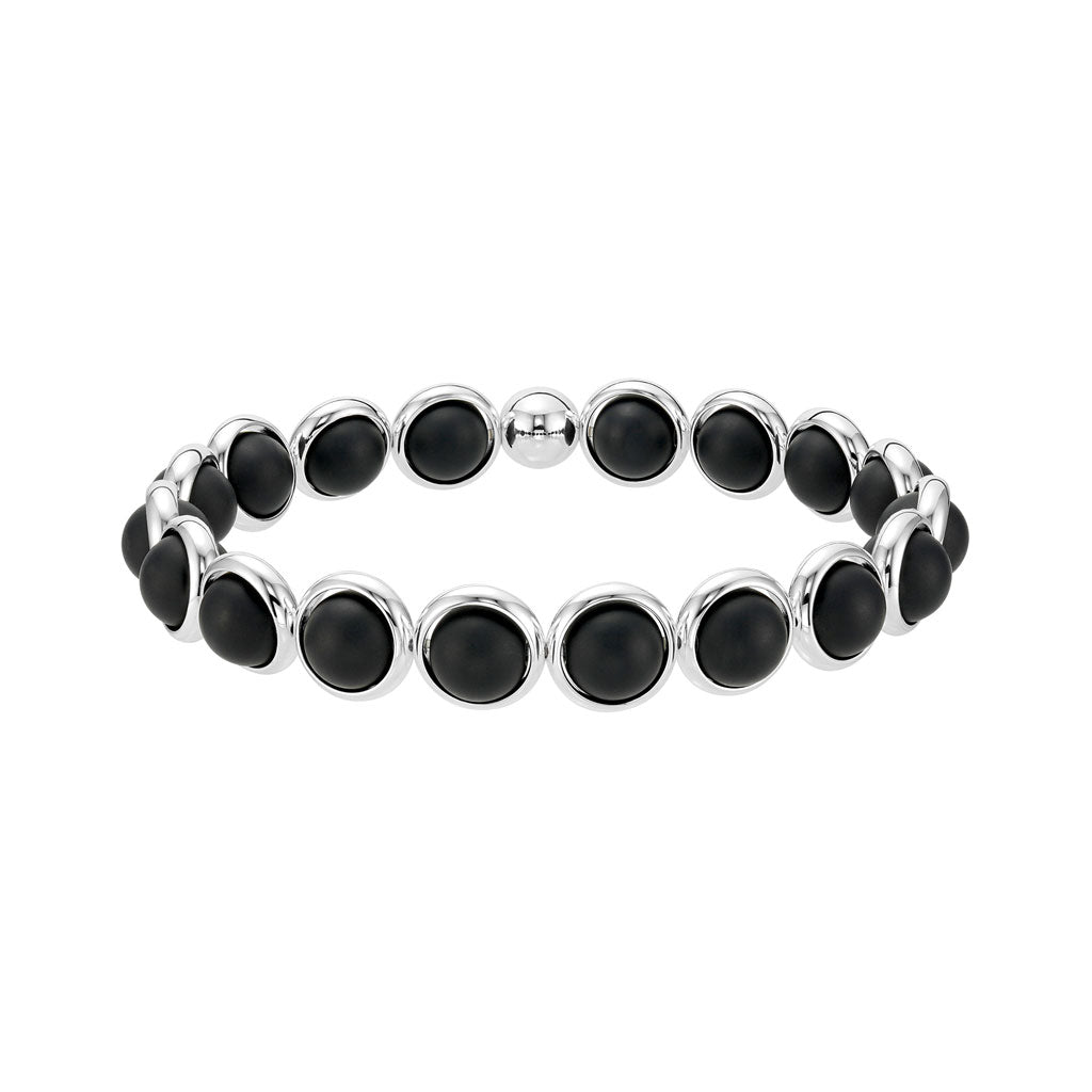 Matte Onyx Mini Gemstone Bead Bracelet 6 mm
