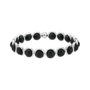 Matte Onyx Mini Gemstone Bead Bracelet 6 mm