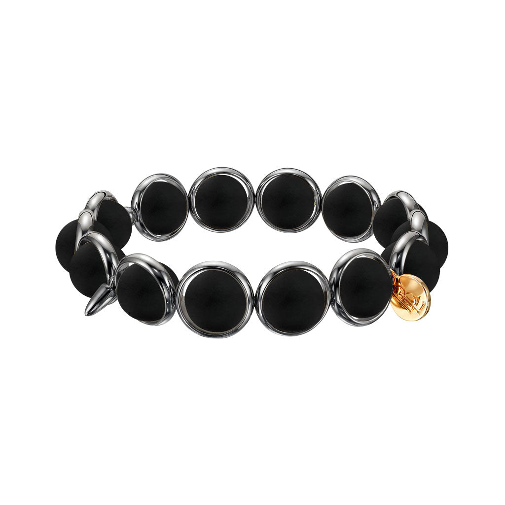 Matte Onyx Gemstone Bead Bracelet 10 mm