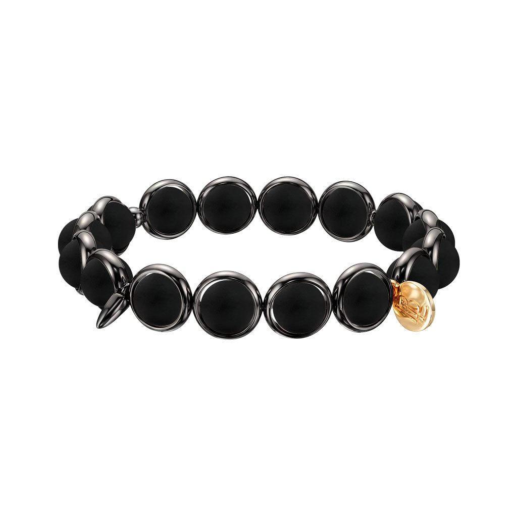 Matte Onyx Gemstone Bead Bracelet 8 mm