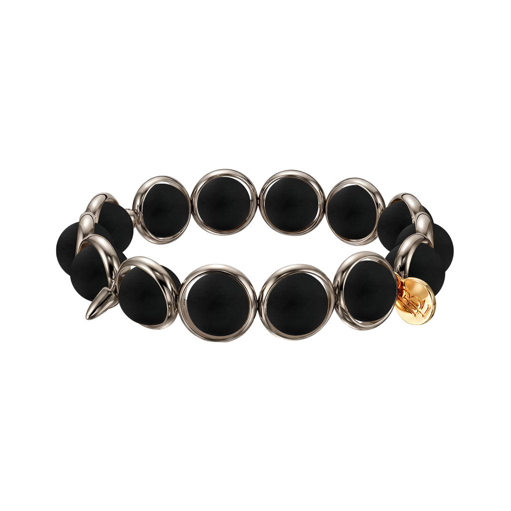 Matte Onyx Gemstone Bead Bracelet 10 mm