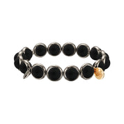 Matte Onyx Gemstone Bead Bracelet 8 mm