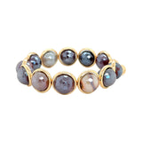Mystic Mookaite Faceted Chunky Gemstone Bead Bracelet 14 mm
