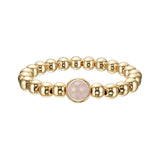 Mystic Rose Quartz Single Gemstone Bead Bracelet 8 mm
