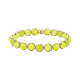 Neon Lemon Jade Mini Gemstone Bead Bracelet 6 mm