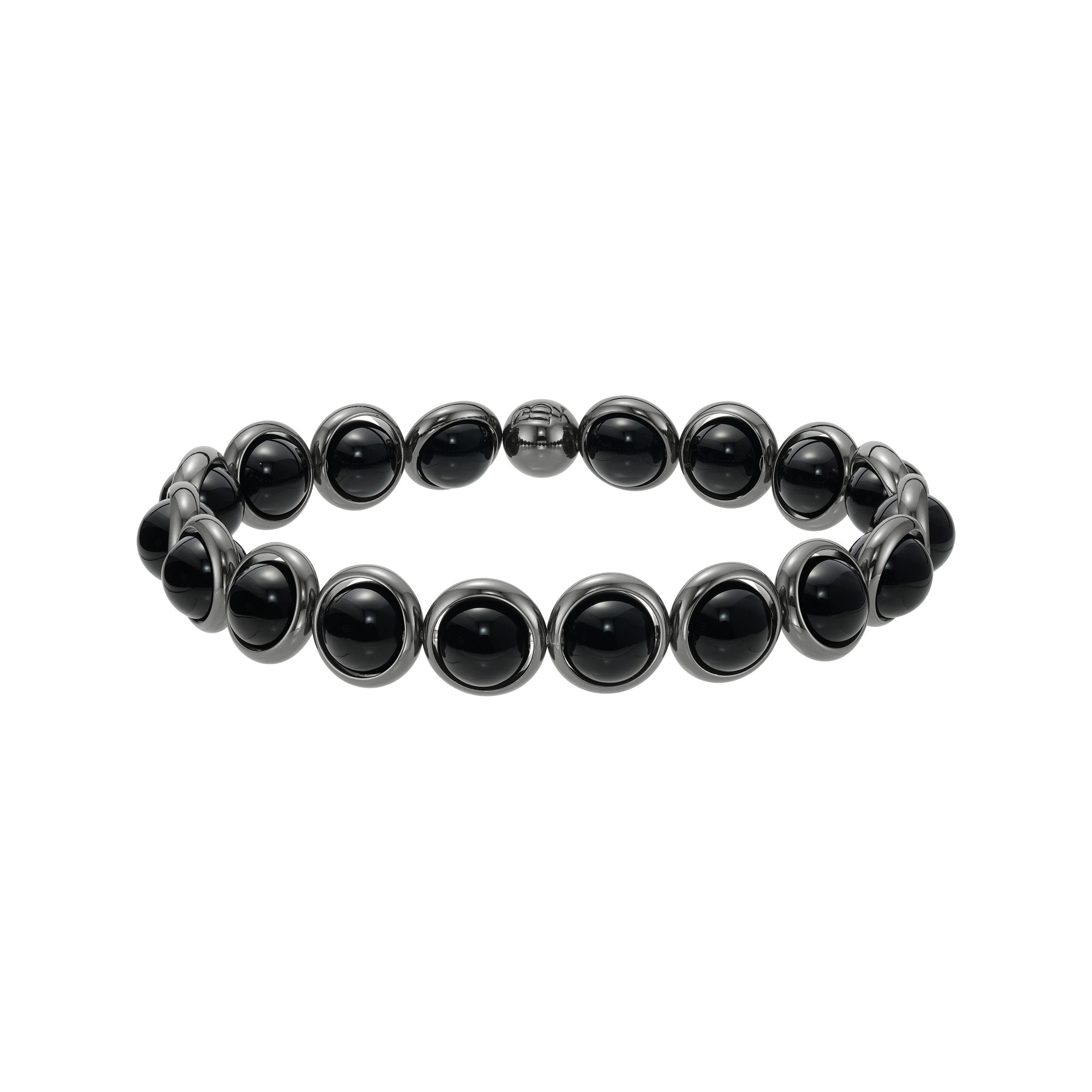 Onyx Gemstone Beaded Bracelet (men's)