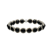 Onyx Gemstone Beaded Bracelet (men's)