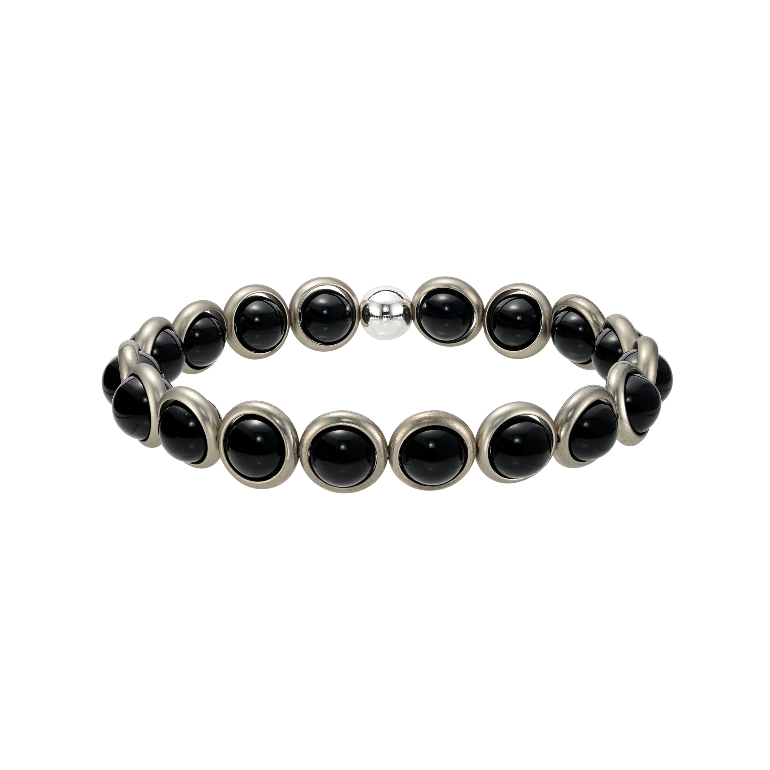 Onyx Gemstone Beaded Bracelet (men's)