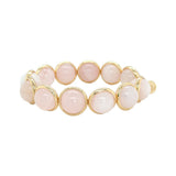 Rose Quartz Polished Chunky Gemstone Bead Bracelet 14 mm