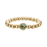 Serpentine Single Gemstone Bead Bracelet- 8 mm