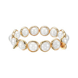 Shell Pearl Polished Gemstone Bead Bracelet 10 mm