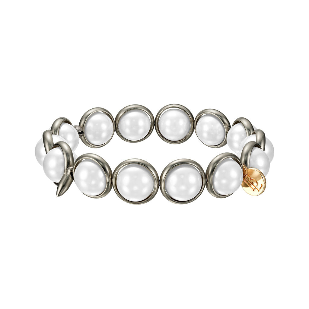 Shell Pearl Gemstone Bead Bracelet 10 mm