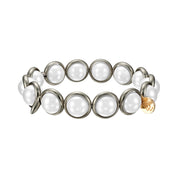 Shell Pearl Polished Gemstone Bead Bracelet 10 mm