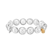 Shell Pearl Polished Gemstone Bead Bracelet 10 mm
