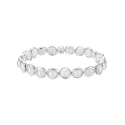 Shell Pearl Polished Mini Gemstone Bead Bracelet 6 mm