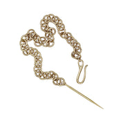 Round Link Chain with Single Gold Spike